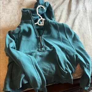 lululemon athletica Teal Cowl Neck Sweater